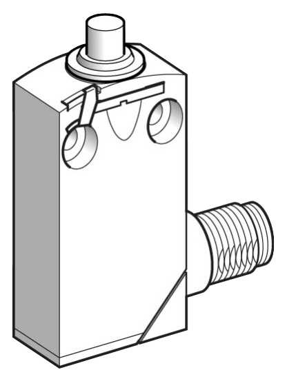 TMSS - XCMD2110C12 Endebryter metall stempel M12