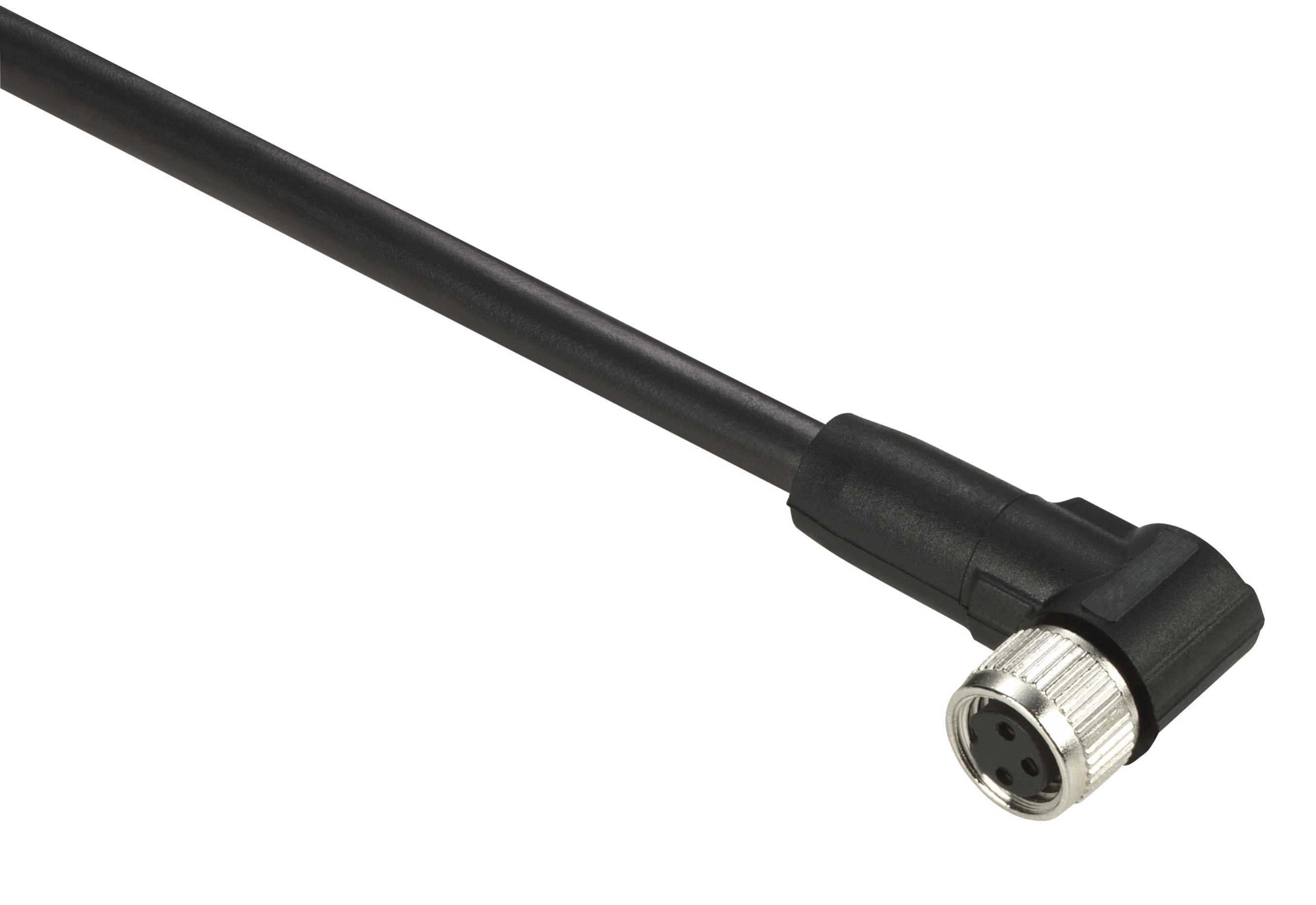 TMSS - XZCP0666L2 Plugg/kabel M8/3p hun vinkel 2
