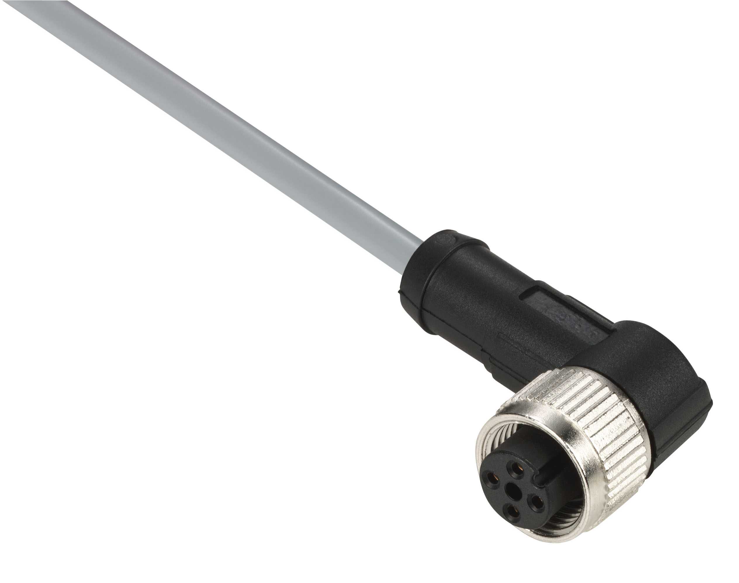 TMSS - XZCPV1241L10 Plugg/kabel , PVC, hun, M12, 4