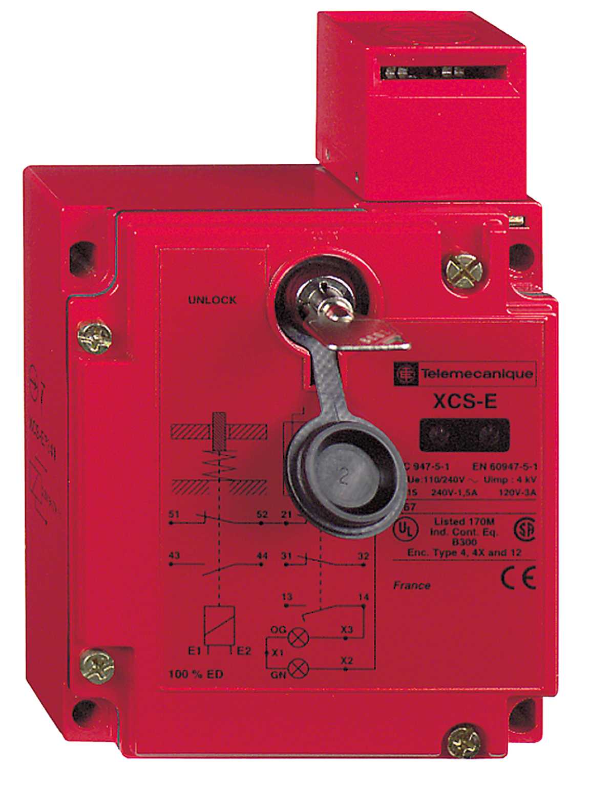 TMSS - XCSE7312 Dørbryter m/nøkkel magn.unlock