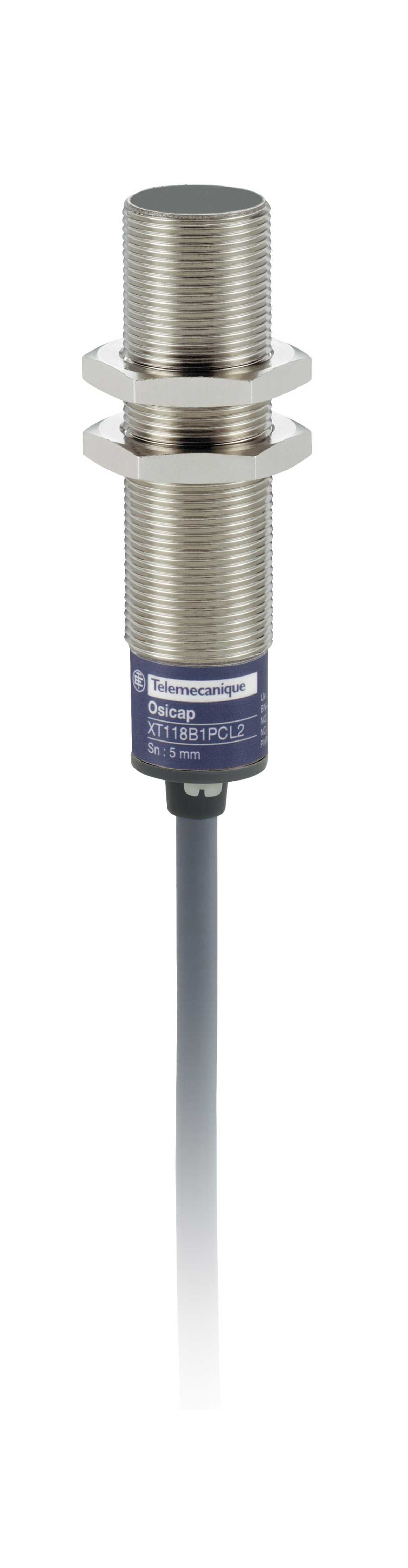 Schneider Electric - XT118B1PCL2 Kapgiv Ø18 PNP NP+NC L=2m Mess