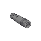 TMSS - XZCC12FDP40B Plugg M12/4 hun rett plast skr
