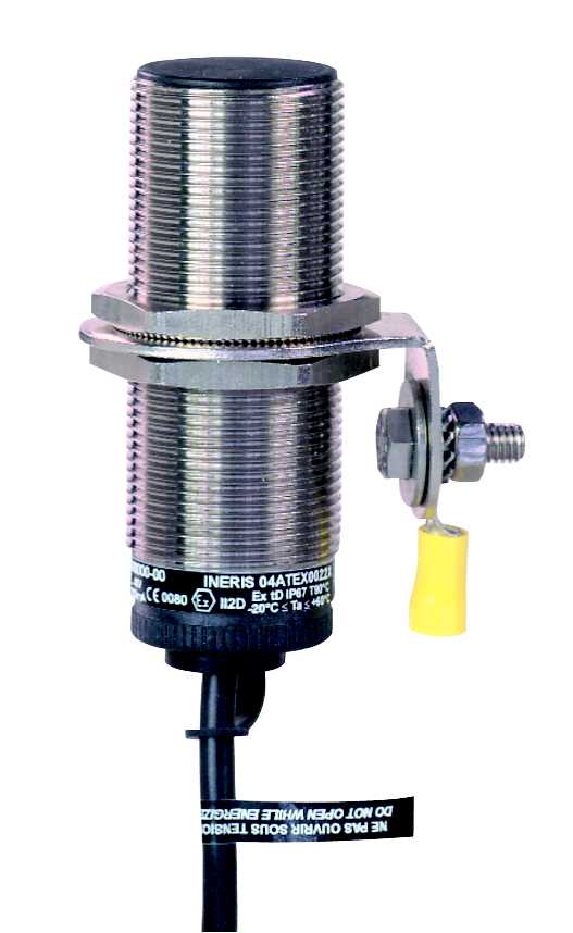 TMSS - Induktiv sensor M30 sylindrisk PNP NC Sn= 15mm med 10 m kabel i ATEX