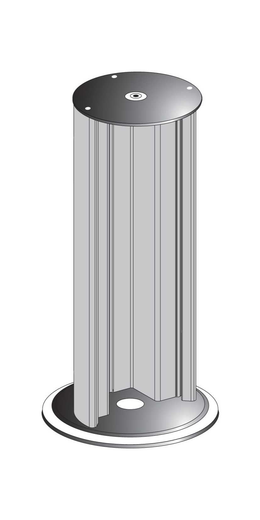 TMSS - XUSZSC105R Kolonne t lys H=1000mm Pg11