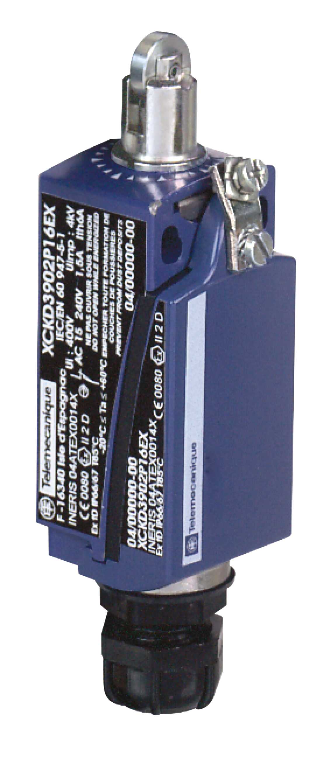 TMSS - Endebryter i metall med stempel og rulle. 2NC+1NO snap action kontakter. M16