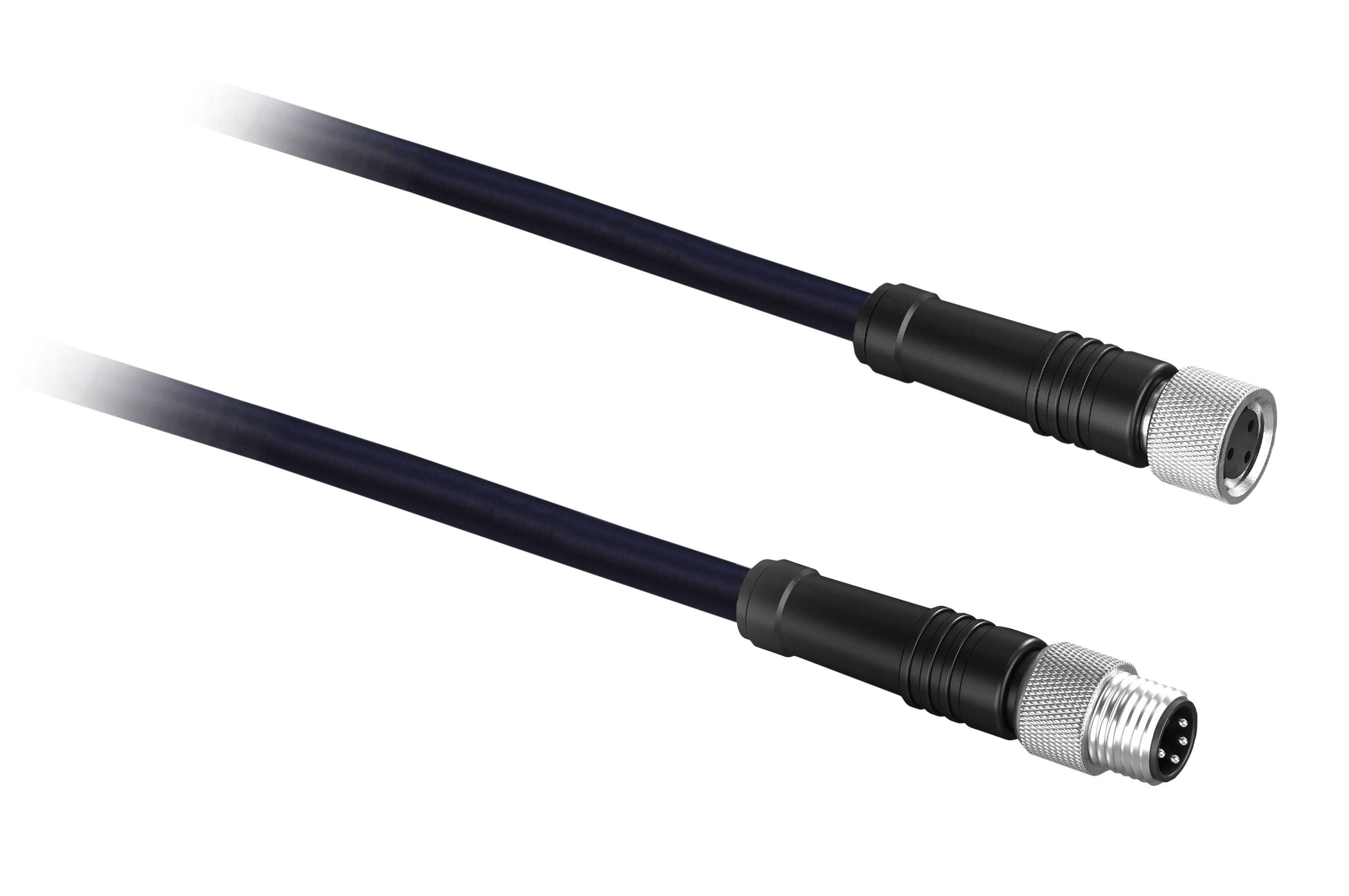 TMSS - Jumper PVC M8 lige han 4pin/hu