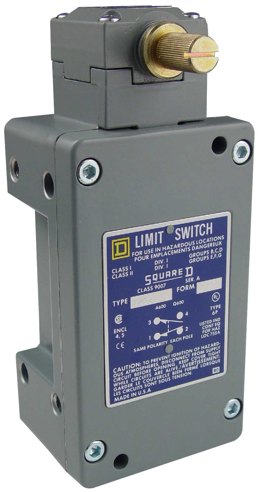 TMSS - ENDEBRYTER METAL SQUARE D 600V NC+NO