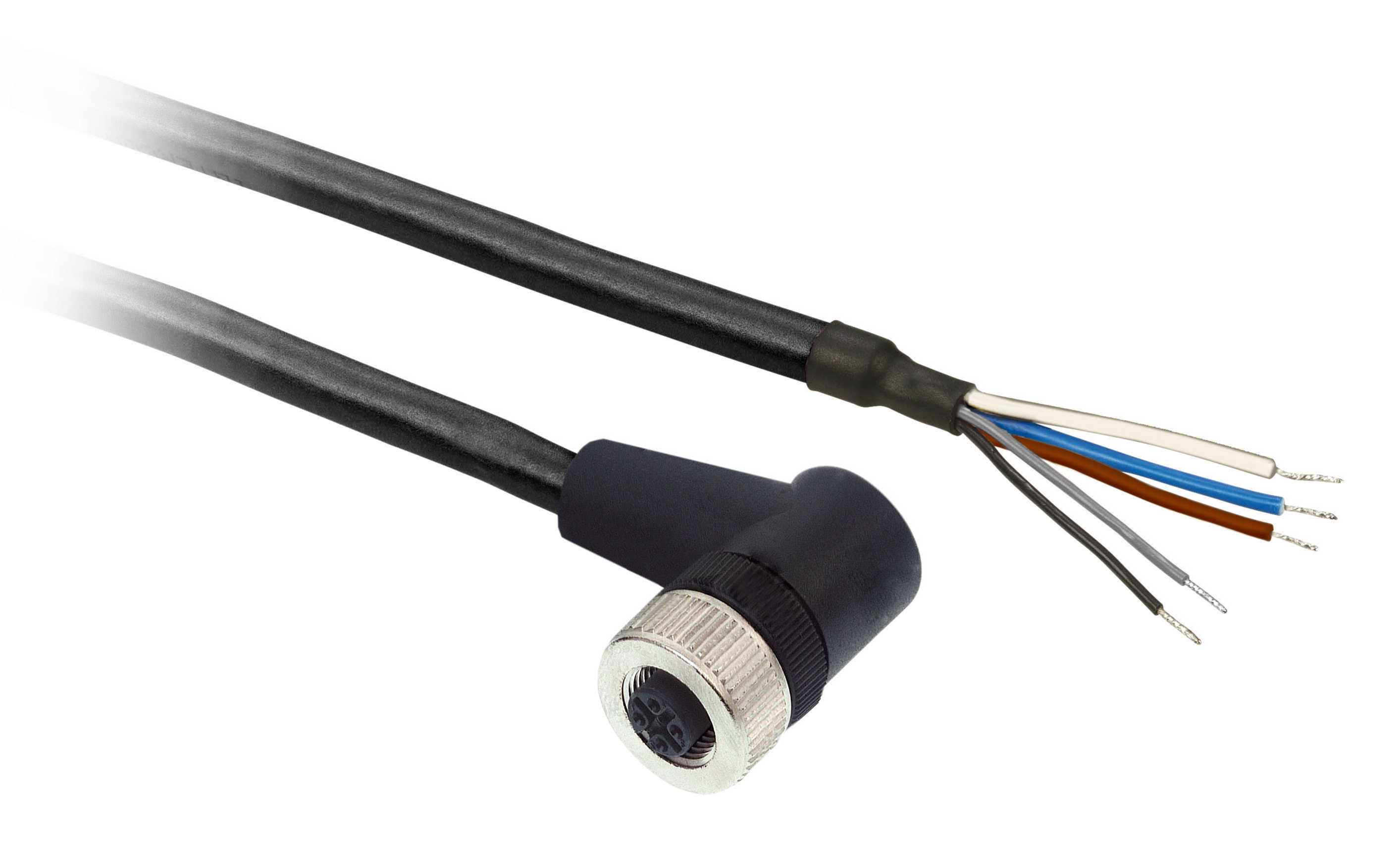 TMSS - Kabel PUR M12 90° hun 5pin 2m