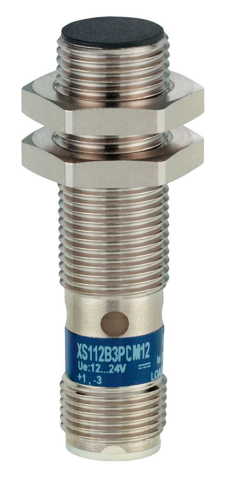 TMSS - Induktiv sylindrisk SIL2 XS1 Ø12 med M12 plug, PNP NO&NC, Sn=4mm, flush