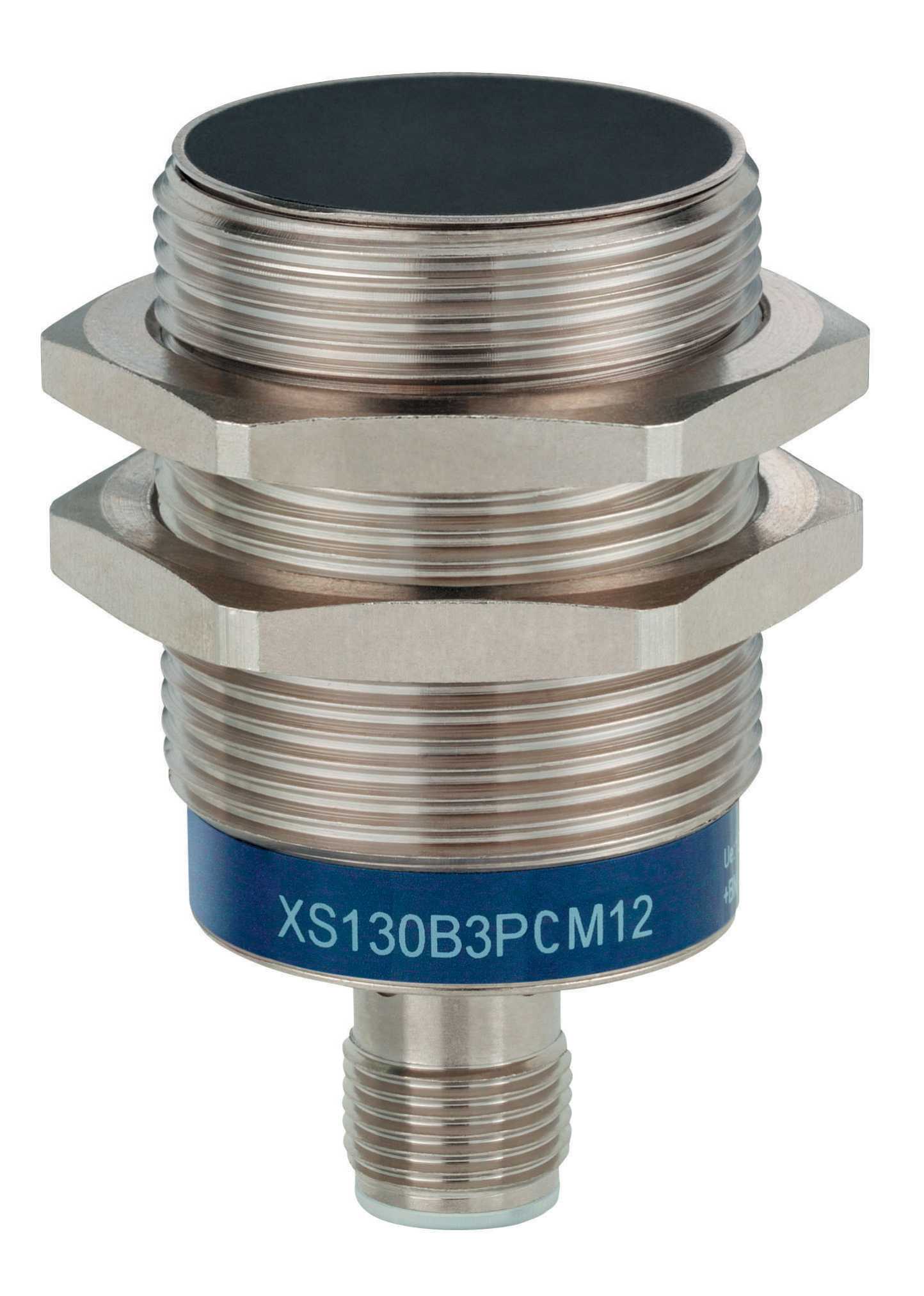 TMSS - Induktiv sylindrisk SIL2 XS1 Ø30 med M12 plug, PNP NO&NC, Sn=15mm, flush