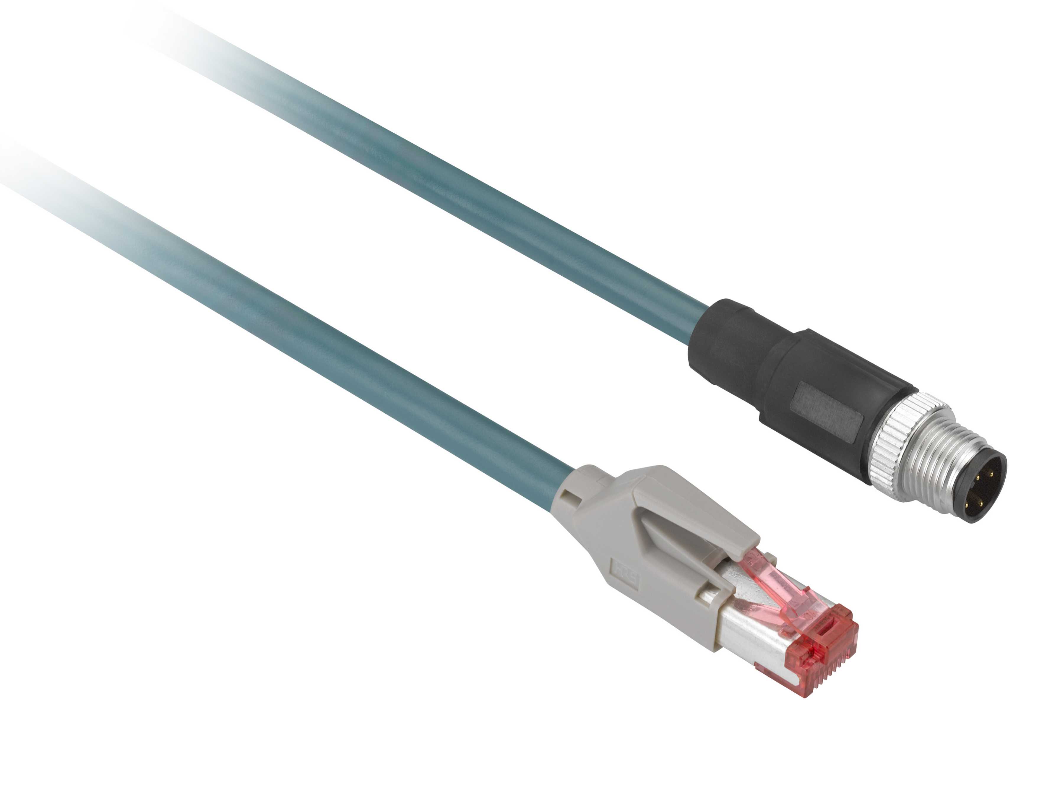 TMSS - PUR eth kabel M12 lige/RJ45 3m