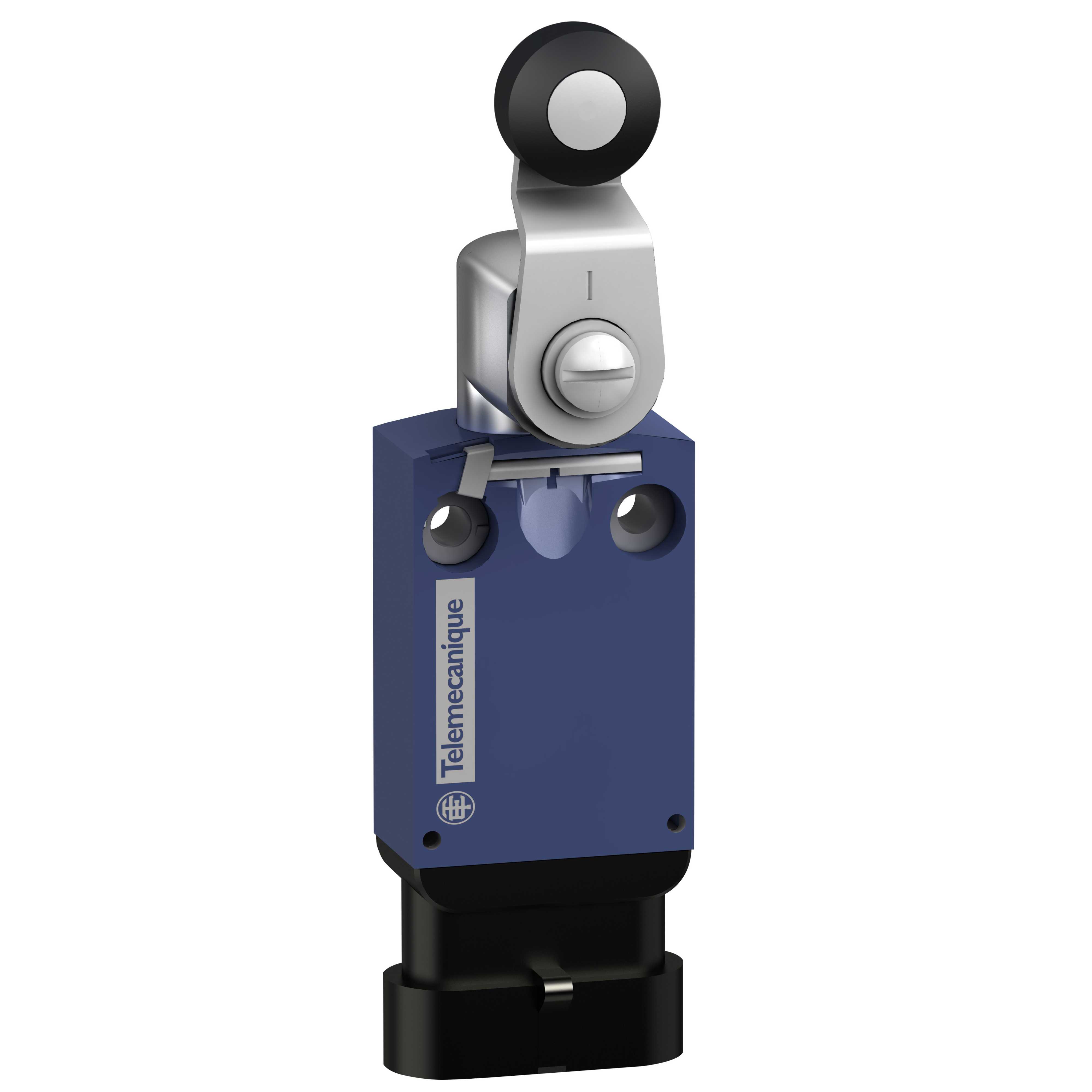TMSS - Telemecanique endebryter metall NC+NO snap - arm med plastrulle - AMP