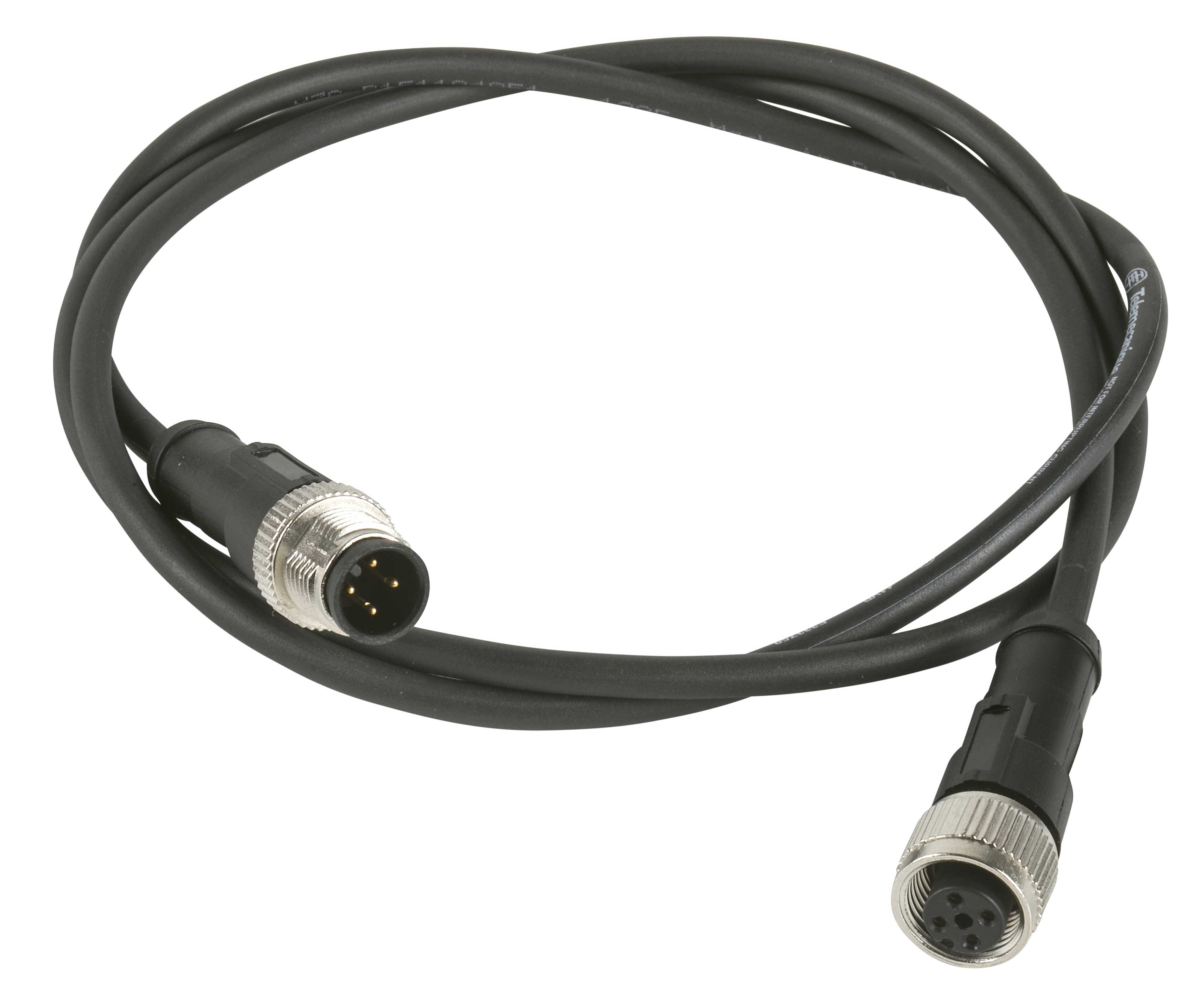 TMSS - PUR jumper 4p rett M12 90° 3m