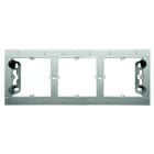 Kontakt Simon - 3 HULLS PÅVEGG 35MM ALU