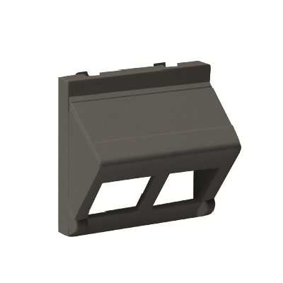 Kontakt Simon - Front plate for 2xRJ45 vinkel Front plate for 2xRJ45 vinkel
