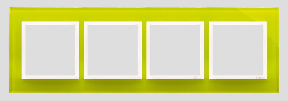 Kontakt Simon - 4-hulls glassramme Lime Sorbet