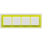 Kontakt Simon - 4-hulls glassramme Lime Sorbet