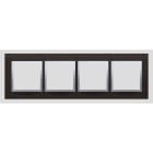 Kontakt Simon - 4-hulls aluramme Yin Inox