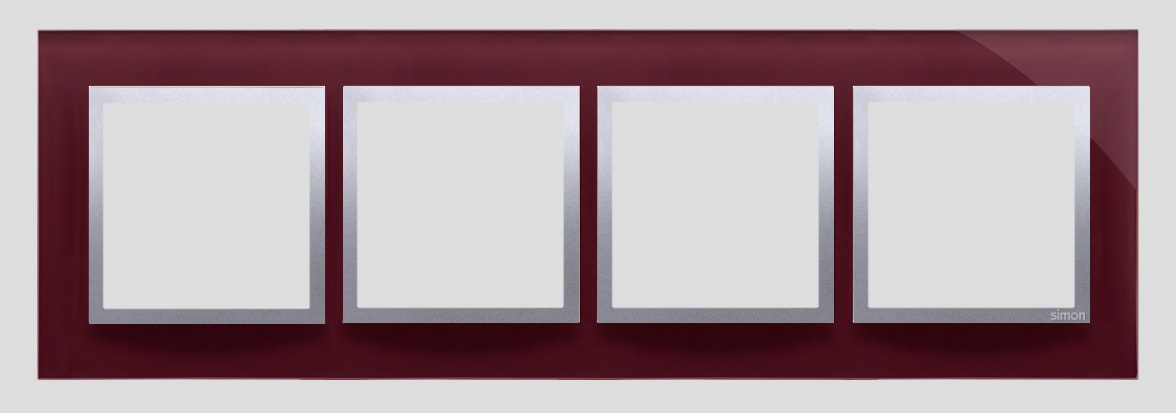 Kontakt Simon - 4-hulls glassramme Tempting Plum