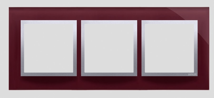 Kontakt Simon - 3-hulls glassramme Tempting Plum