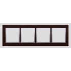 Kontakt Simon - 4-hulls treramme Silver Wenge