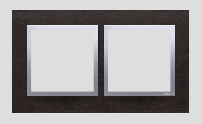 Kontakt Simon - 2-hulls aluramme Yin Inox