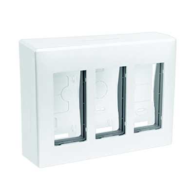 Kontakt Simon - Pvg ramme 3 modul Cima 500 Hvi