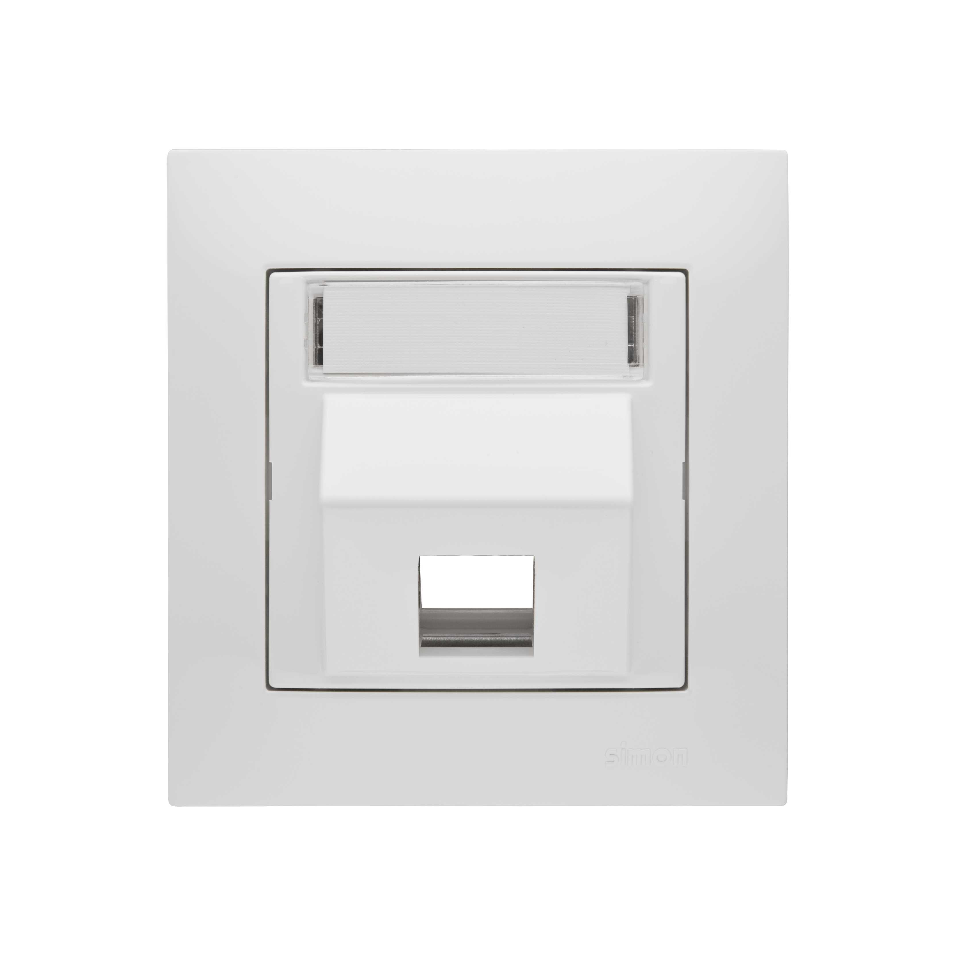 Kontakt Simon - FRONTPLATE 1XKAT(VINKEL) HVIT