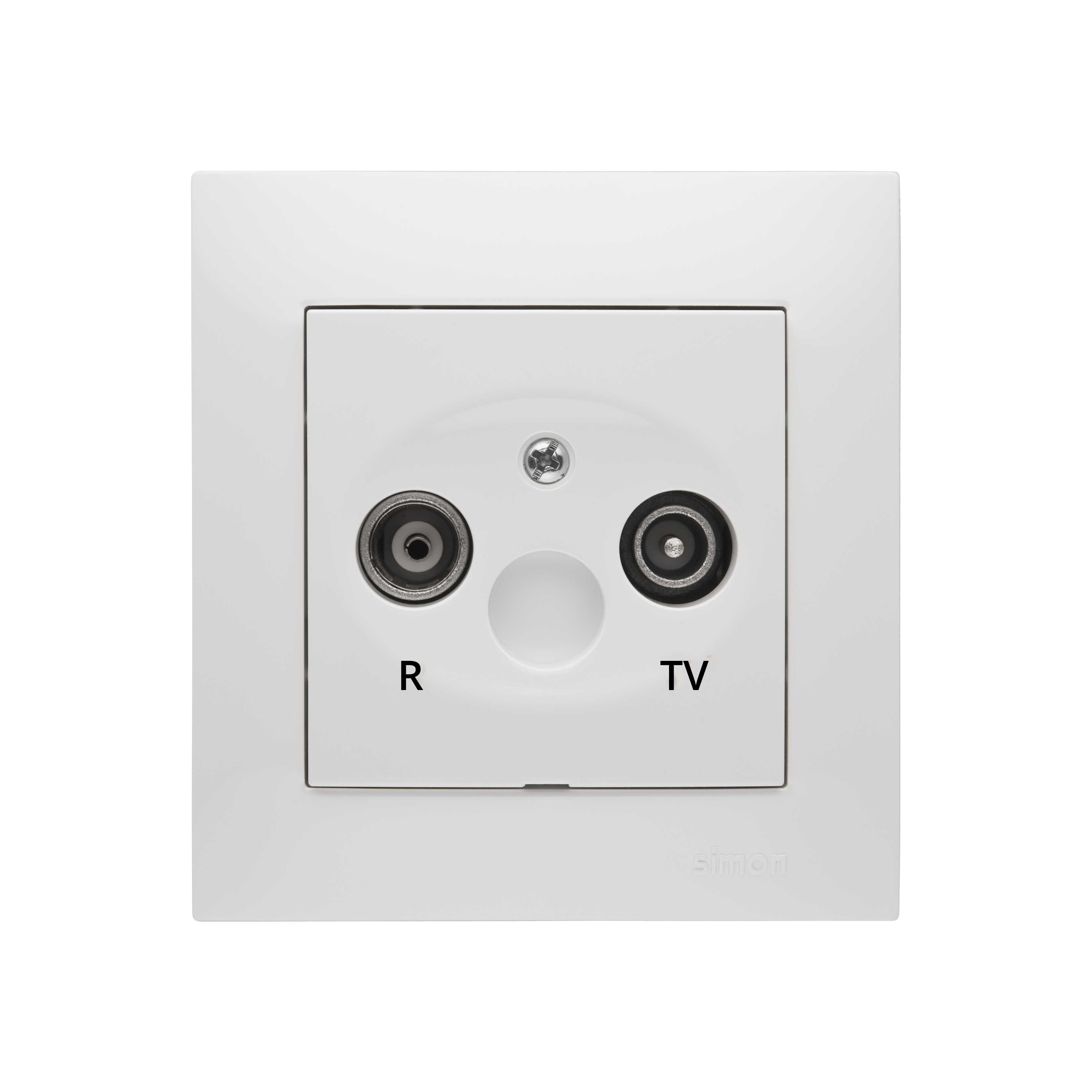 Kontakt Simon - UTTAK TV/RAD SERIE 10DB HVIT