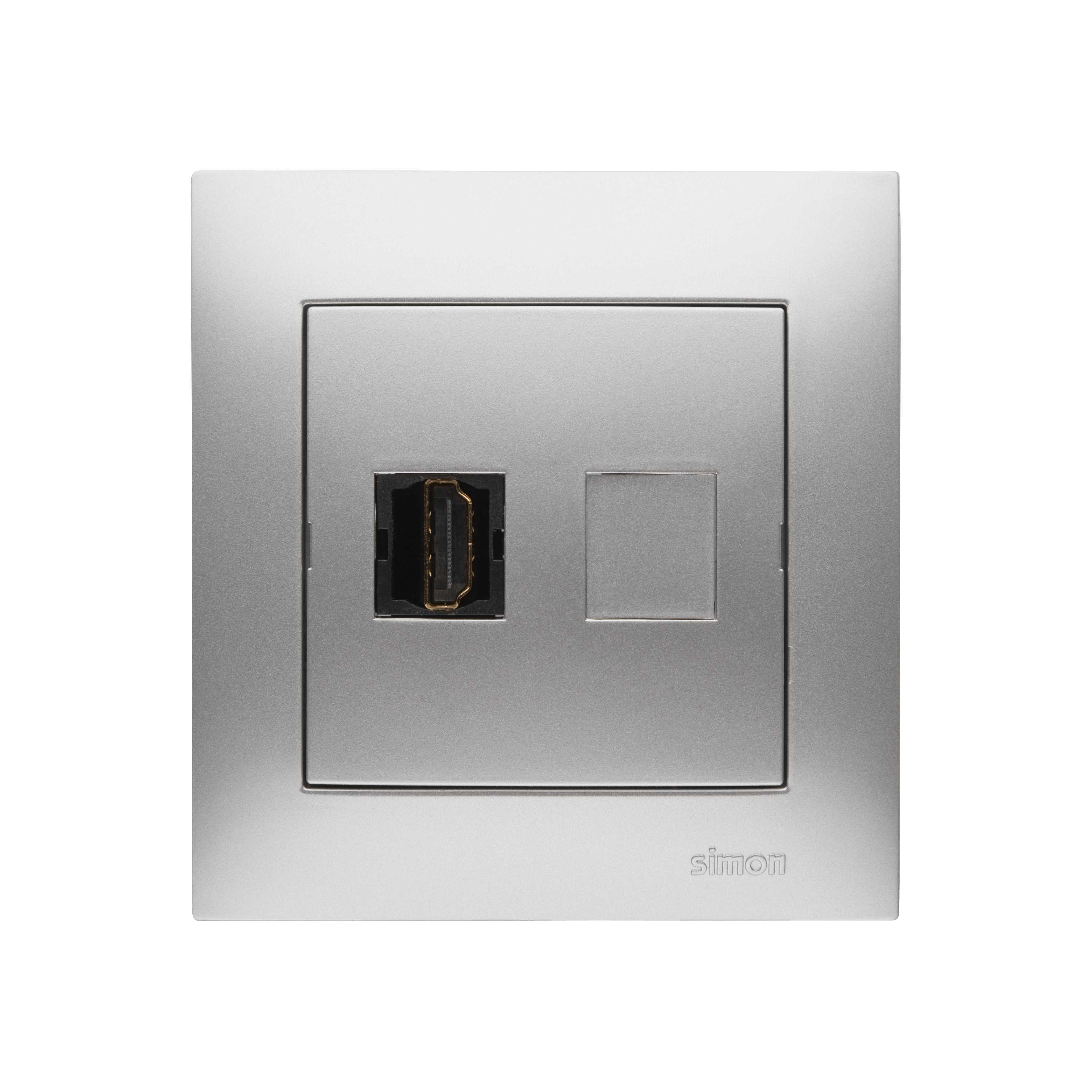 Kontakt Simon - HDMI KONTAKT ALU