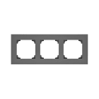 Urmet - 3-hulls ramme S55, Grå matt