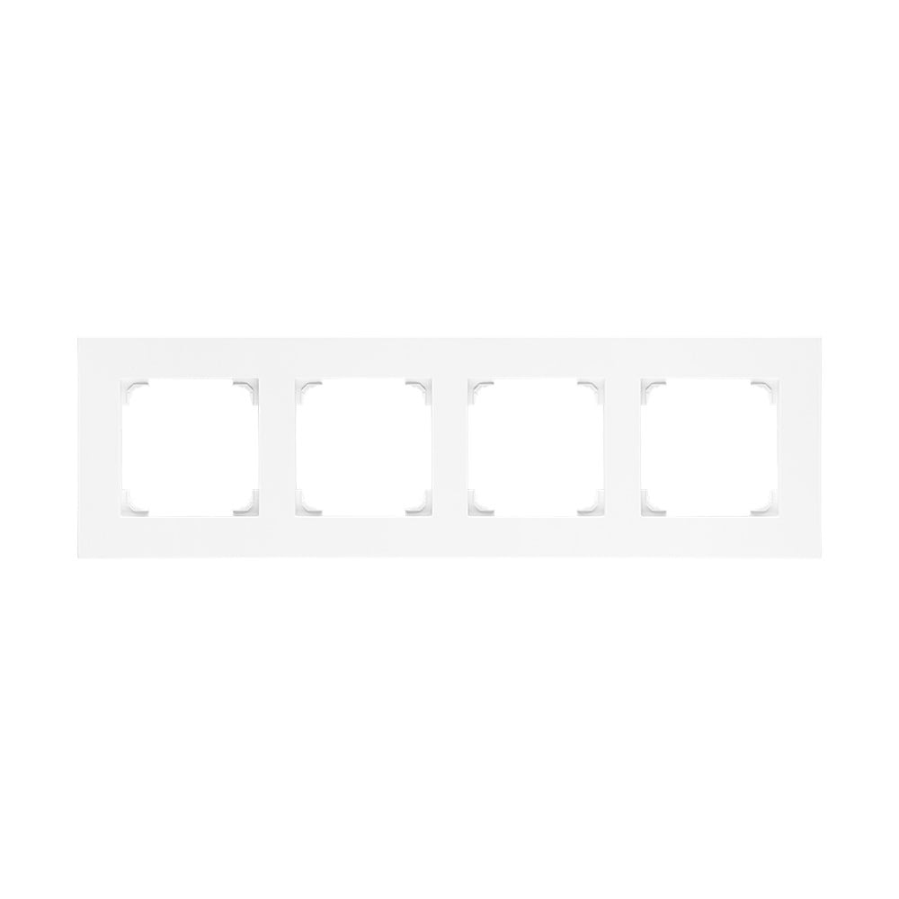 Urmet - 4-hulls ramme S55, Hvit