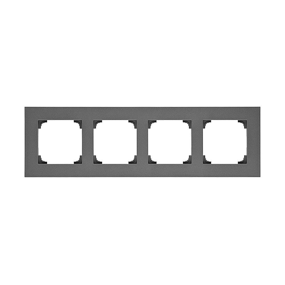 Urmet - 4-hulls ramme S55, Grå matt