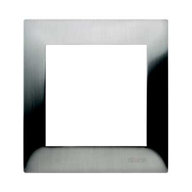 Kontakt Simon - 1 HULLS RAMME METAL INOX