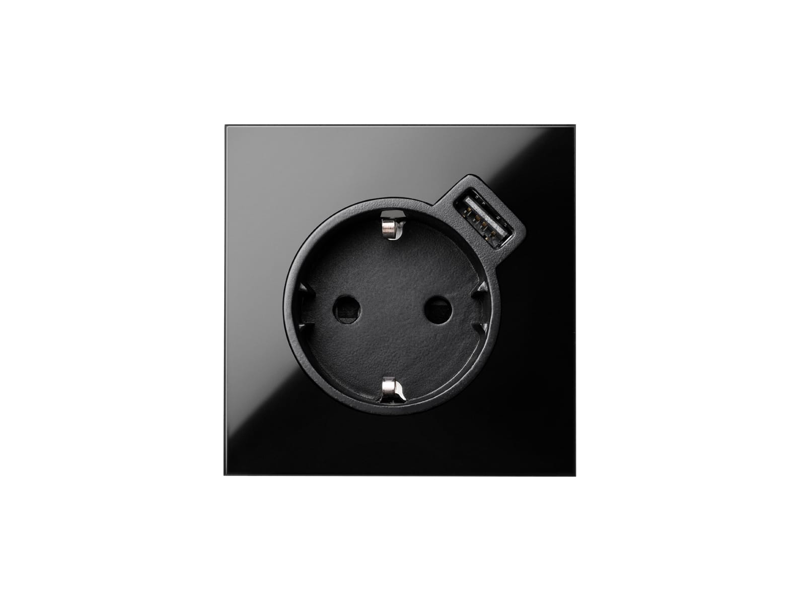 Kontakt Simon - Kit-front stikk enk m/USB S100