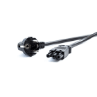 Kontakt Simon - Kabel S400 2-meter W-LAN/schuko plugg svart