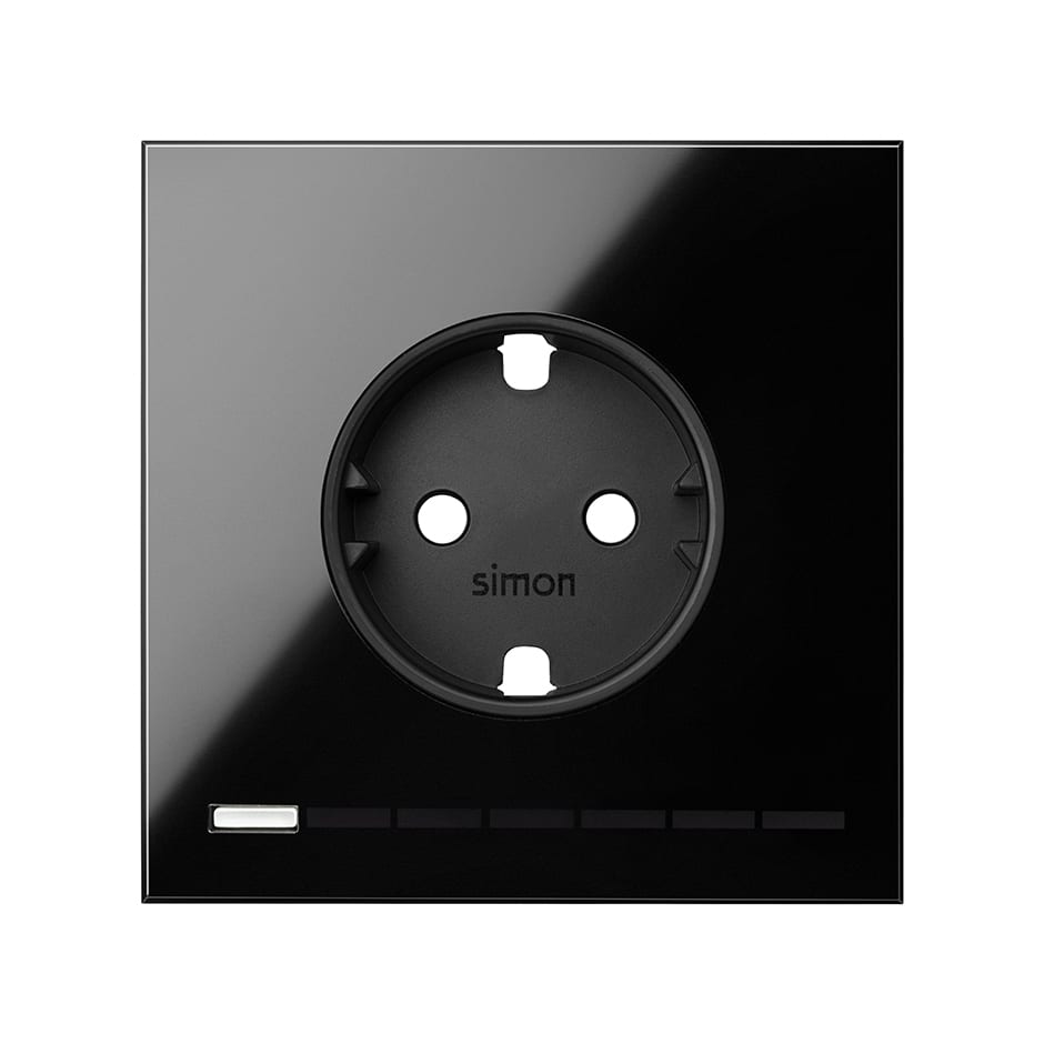 Kontakt Simon - Kit-front stikk enkel iO HUB S100