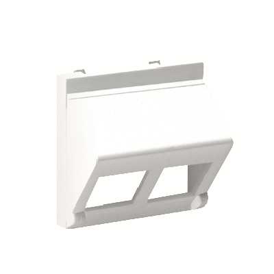 Kontakt Simon - Front plate for 2xRJ45 vinkel Front plate for 2xRJ45 vinkel