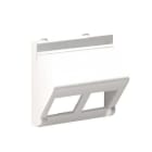 Kontakt Simon - Front plate for 2xRJ45 vinkel Front plate for 2xRJ45 vinkel