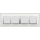 Kontakt Simon - 4-hulls glassramme Silver Fog