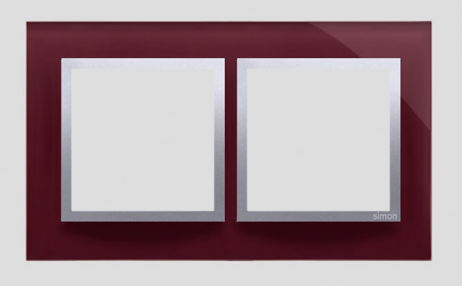 Kontakt Simon - 2-hulls glassramme Tempting Plum