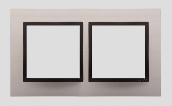 Kontakt Simon - 2-hulls aluramme Satin Dusk