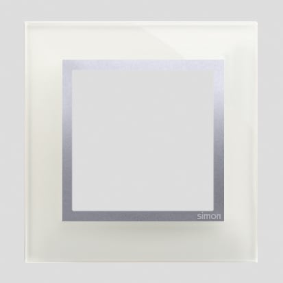 Kontakt Simon - 1-hulls glassramme Silver Fog