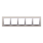 Kontakt Simon - 5-hulls aluramme Satin Glare