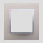 Kontakt Simon - 1-hulls aluramme Satin Glare