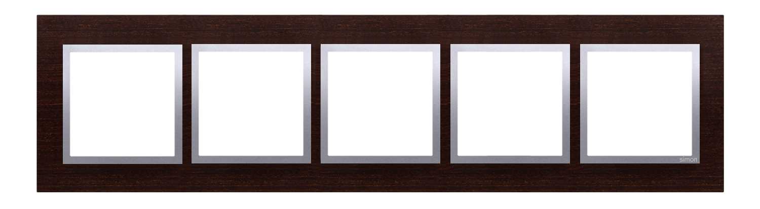 Kontakt Simon - 5-hulls treramme Silver Wenge