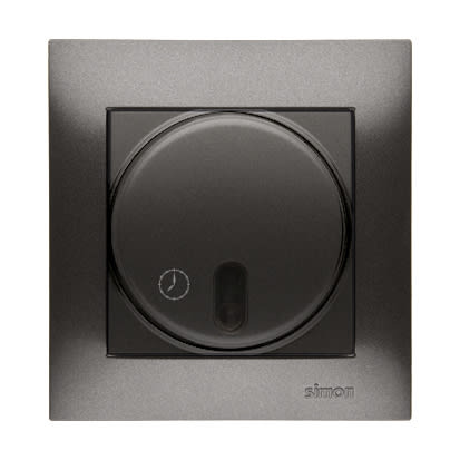Kontakt Simon - TIMER innfelt  10A antrasitt