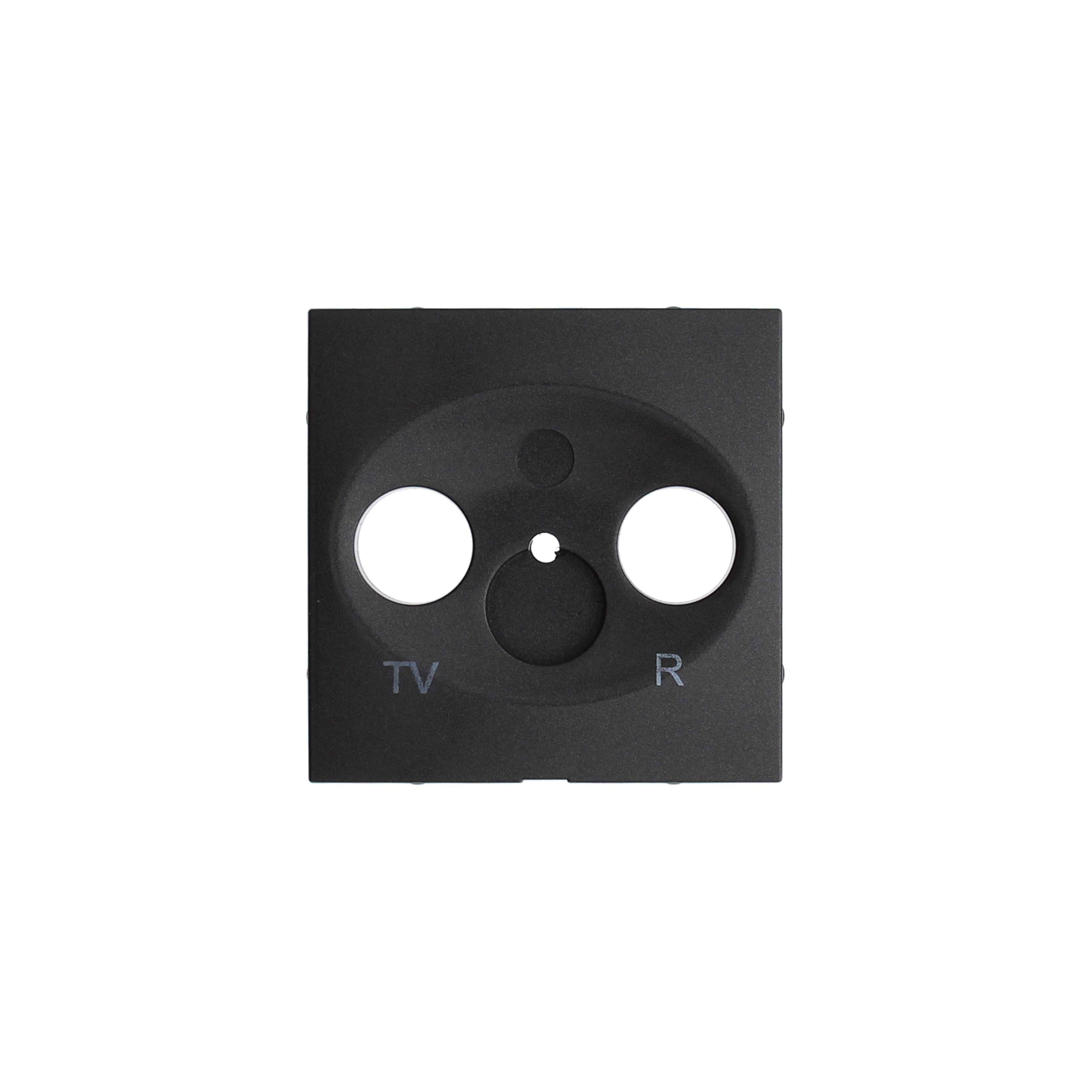 Kontakt Simon - Frontplate TV/RAD NORDEN antrasitt