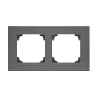 Urmet - 2-hulls ramme S55, Grå matt