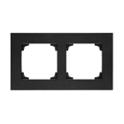 Urmet - 2-hulls ramme S55, Svart matt